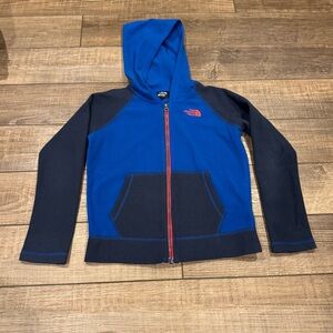The North Face Little Kids Full Zip Fleece Hoodie Blue Size 6